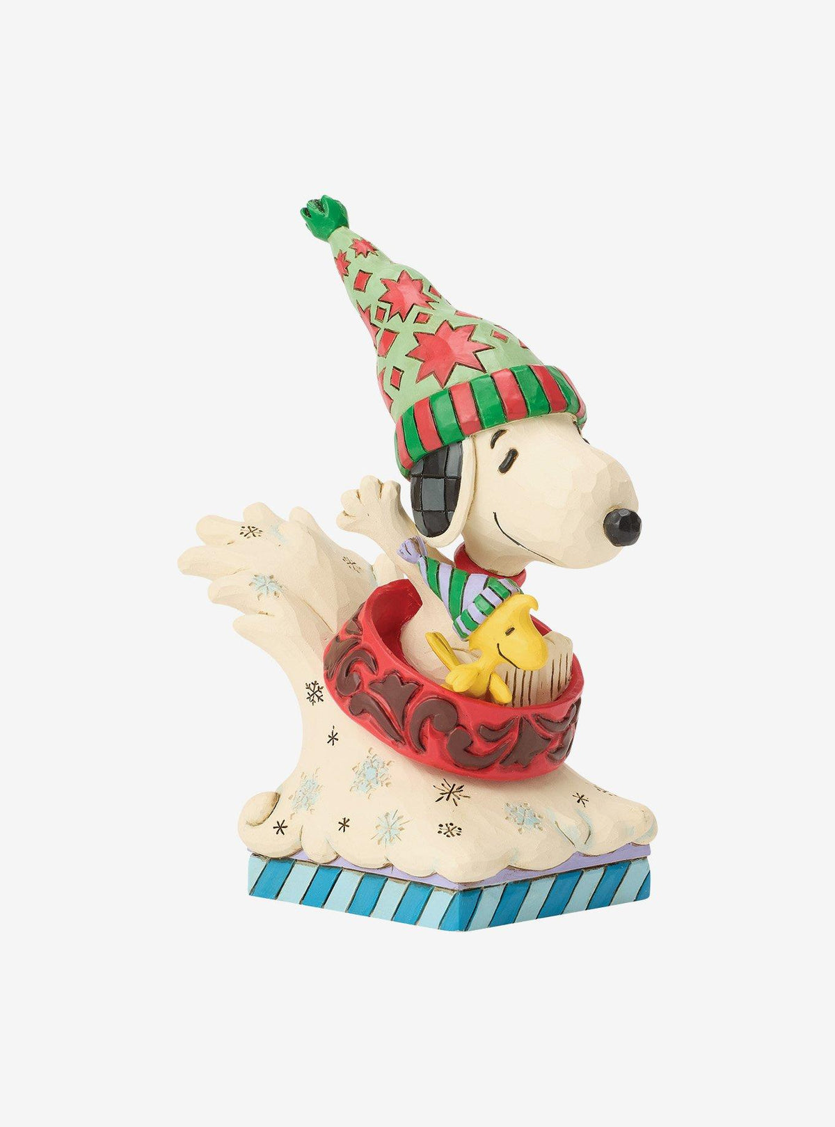 Figura Snoopy y Woodstock en trineo - Jim Shore