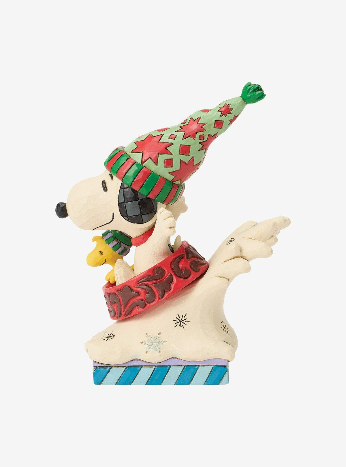 Figura Snoopy y Woodstock en trineo - Jim Shore