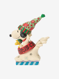 Figura Snoopy y Woodstock en trineo - Jim Shore