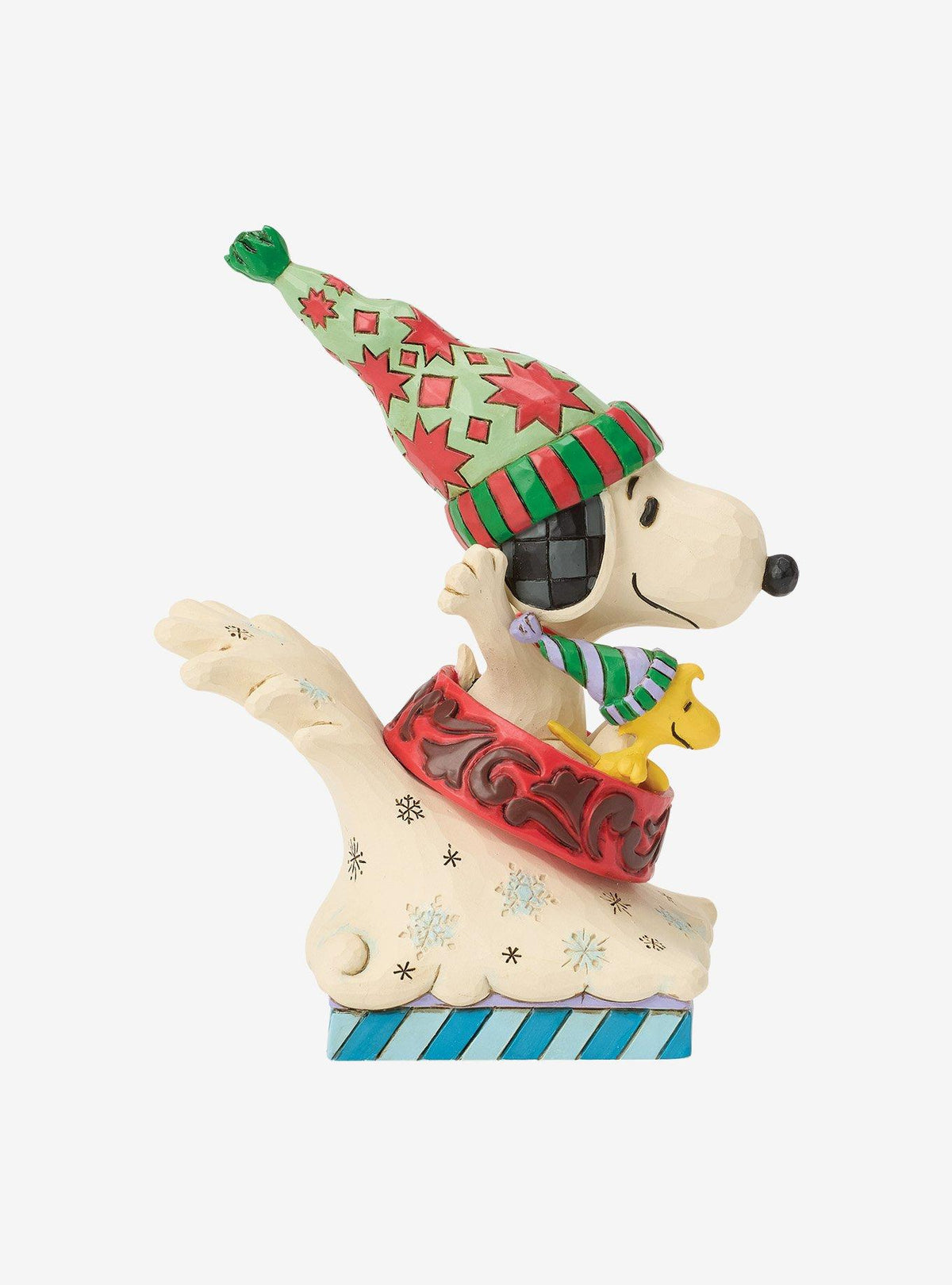 Figura Snoopy y Woodstock en trineo - Jim Shore