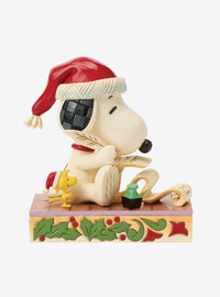 Figura navideña de Snoopy y Woodstock Jim Shore