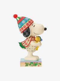 Figura Peanuts de Snoopy abrazando a Woodstock