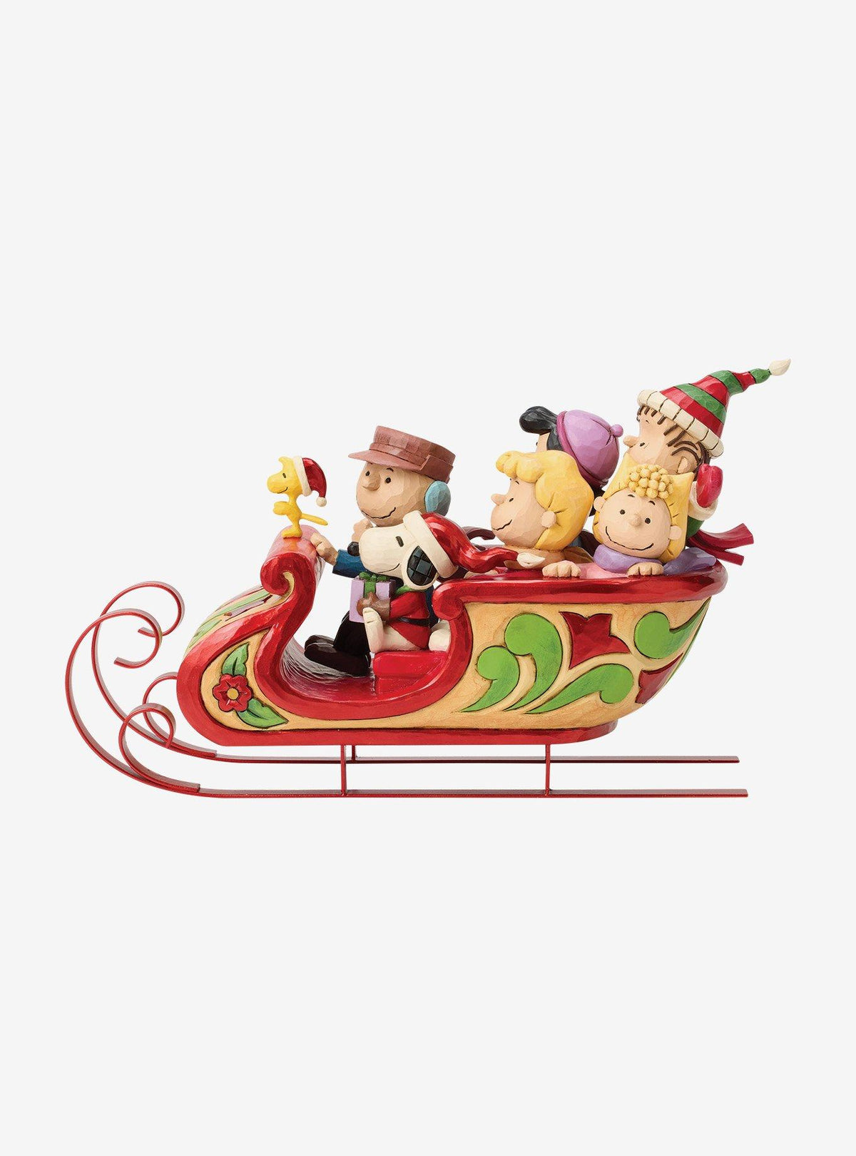 Figura de Snoopy y sus amigos en trineo - Peanuts