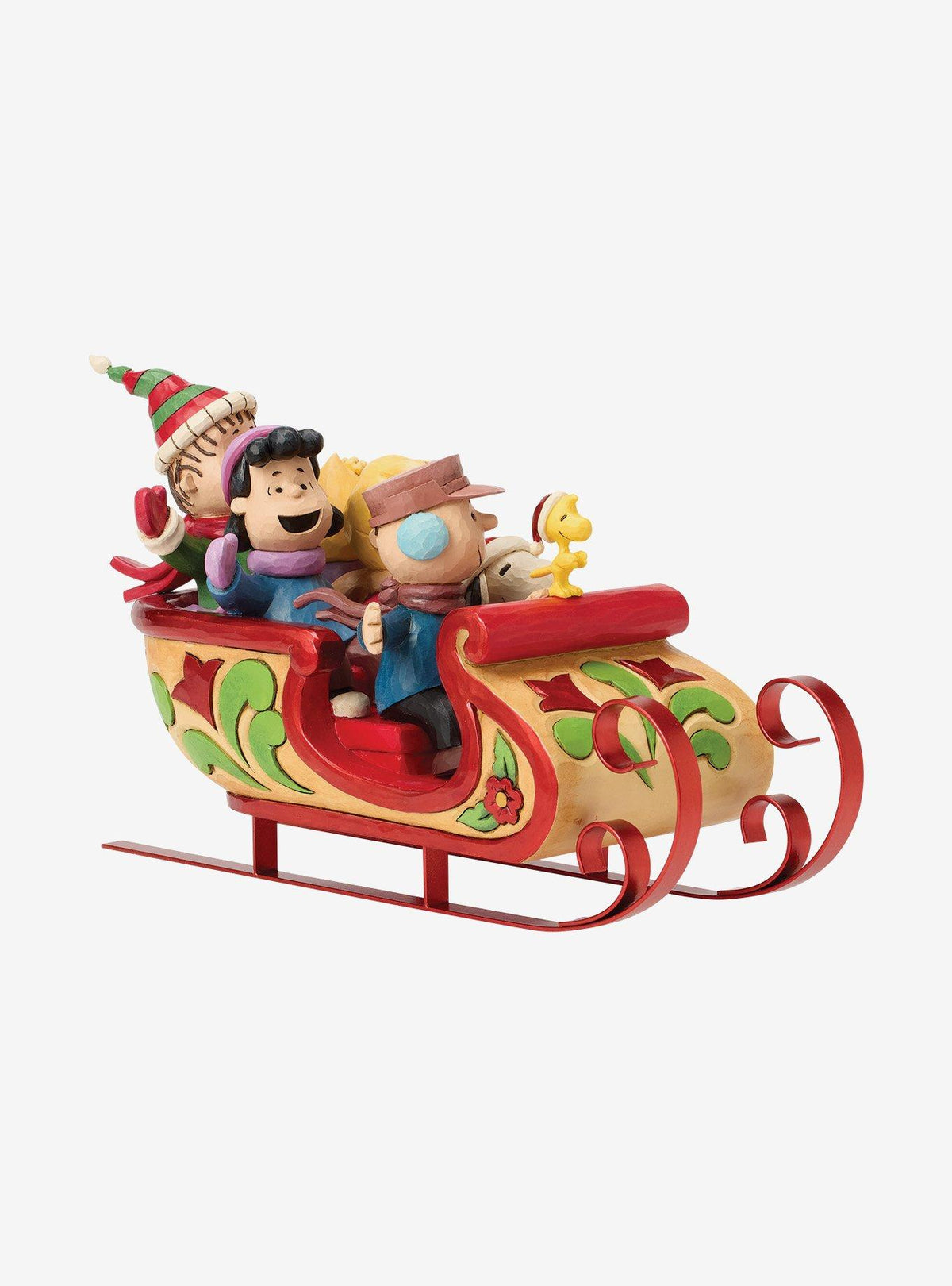 Figura de Snoopy y sus amigos en trineo - Peanuts