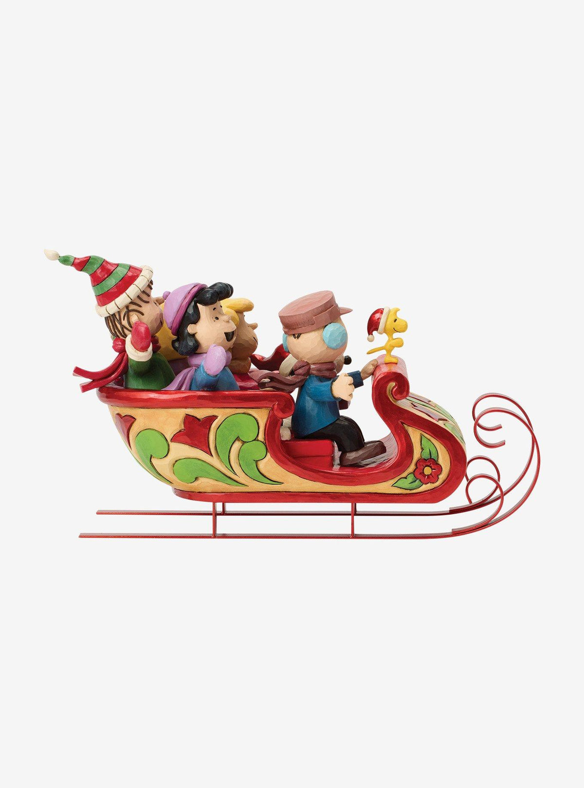 Figura de Snoopy y sus amigos en trineo - Peanuts