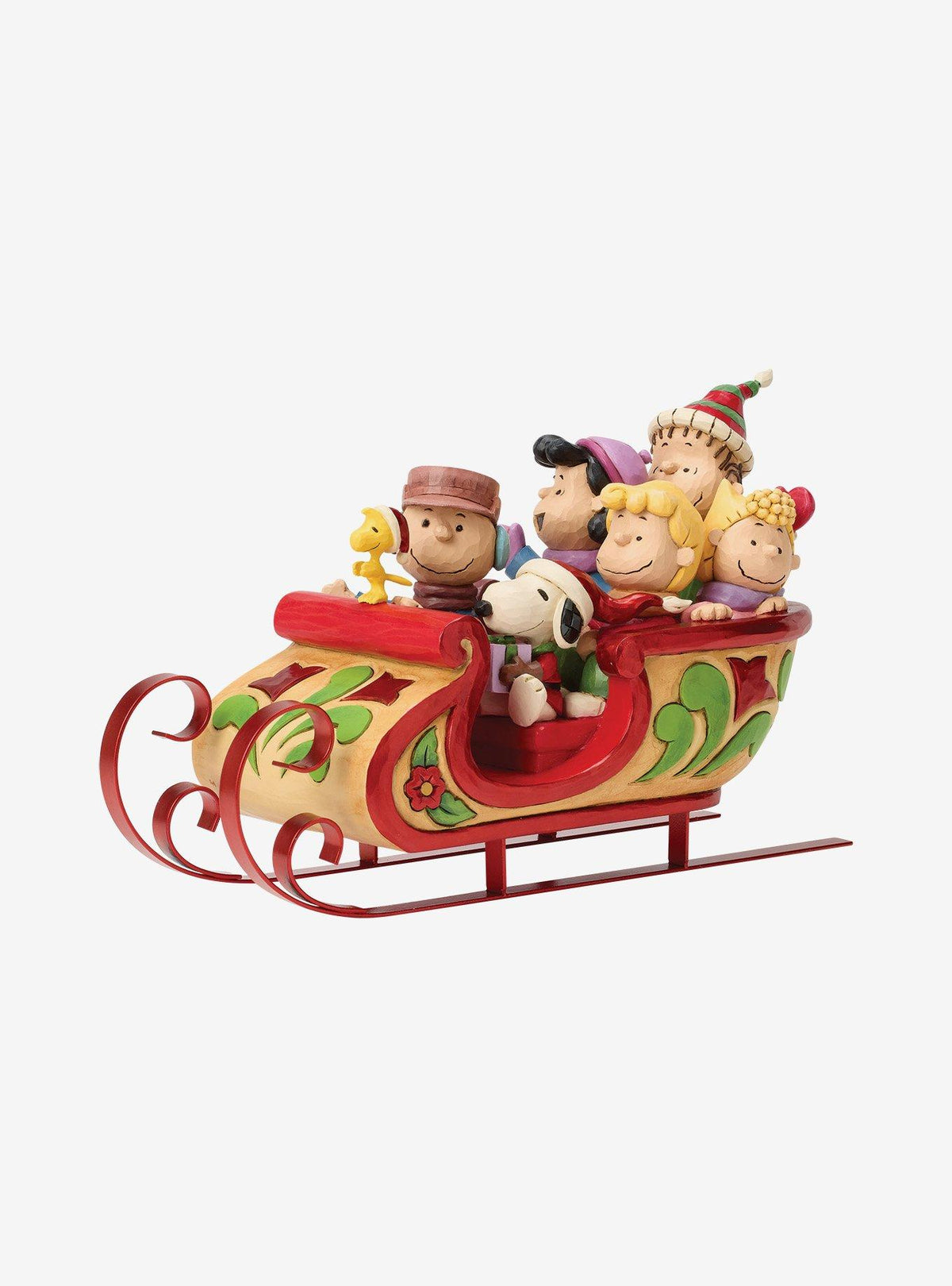 Figura de Snoopy y sus amigos en trineo - Peanuts