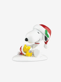 Figura Peanuts de Snoopy y Woodstock: ¡Felices fiestas!