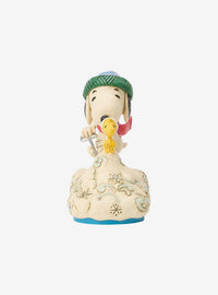 Figura Jim Shore de Snoopy paleando nieve