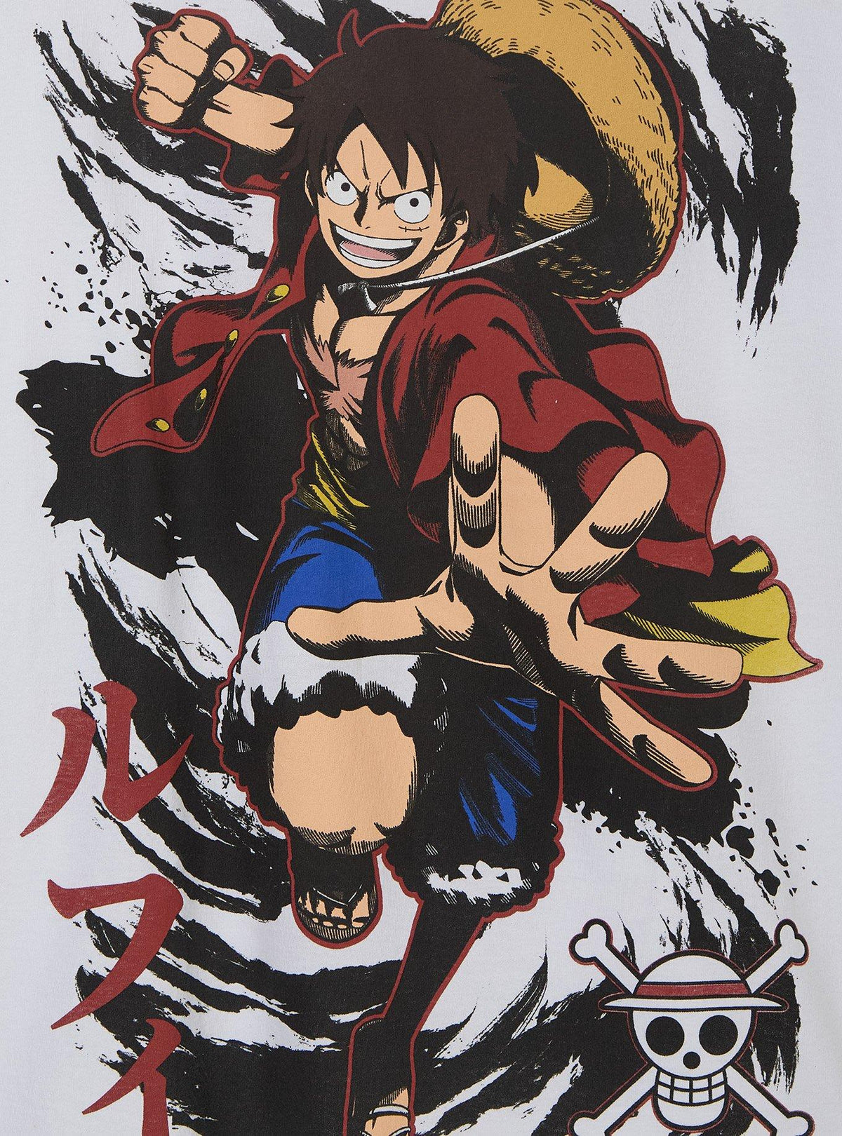 Polera One Piece: retrato de Monkey D. Luffy