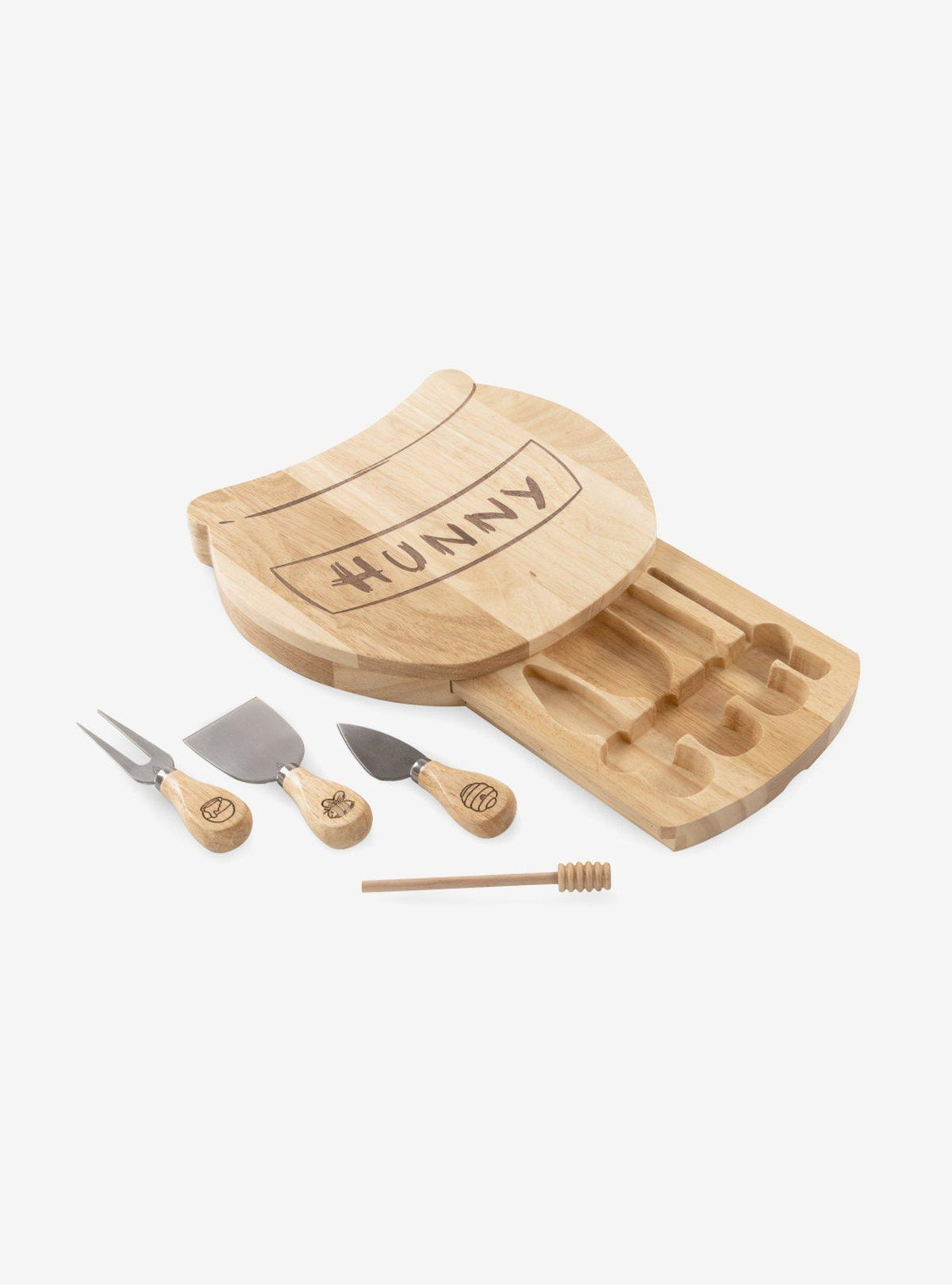 Disney Winnie the Pooh: Tabla para quesos con utensilios