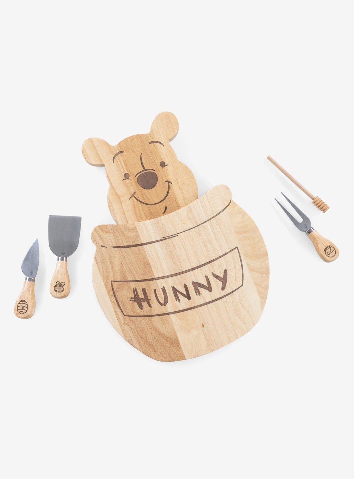 Disney Winnie the Pooh: Tabla para quesos con utensilios