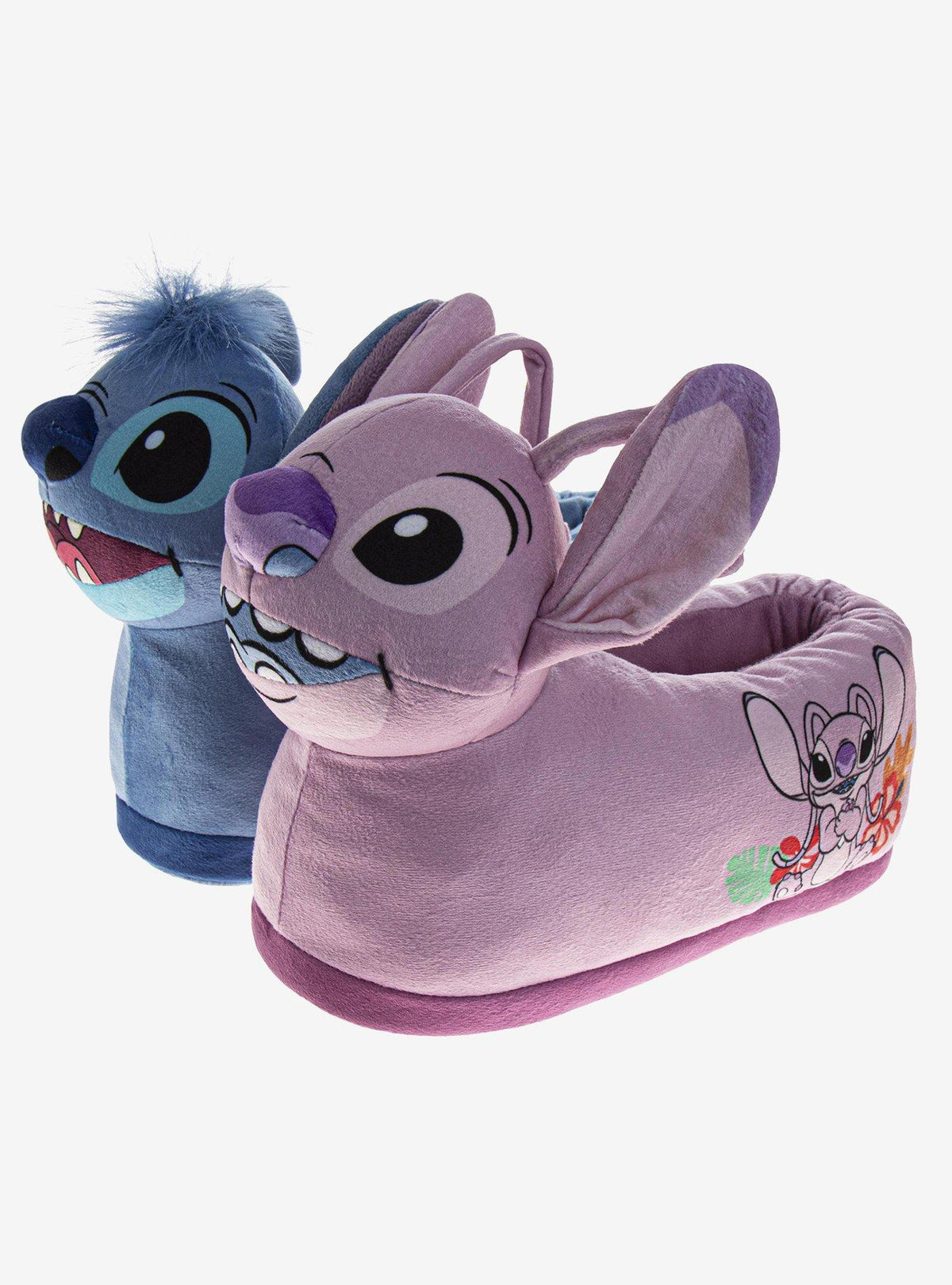 Pantuflas infantiles Disney Lilo & Stitch rosadas y azules
