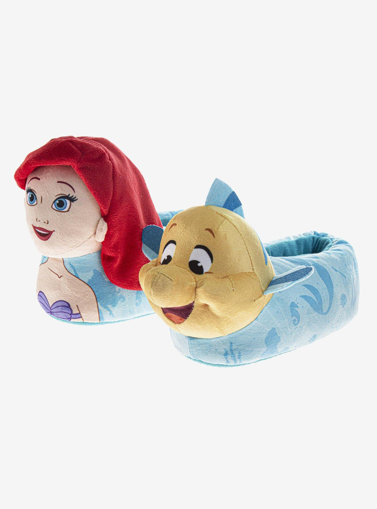 Disney La Sirenita: pantuflas 3D de Ariel y Flounder