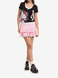 Polera en capas para niñas Hello Kitty