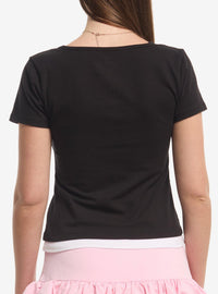 Polera en capas para niñas Hello Kitty