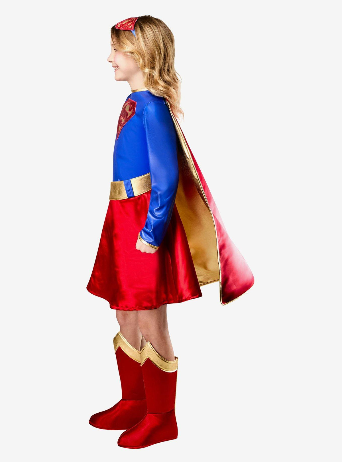 Disfraz deluxe infantil de Supergirl clásica | DC Comics