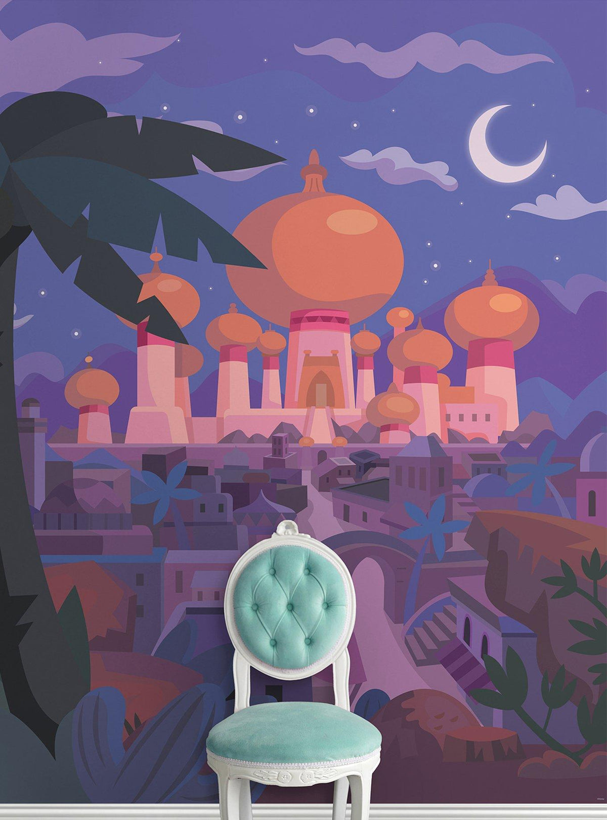 Mural adhesivo Disney Aladdin: Castillo de Jasmine