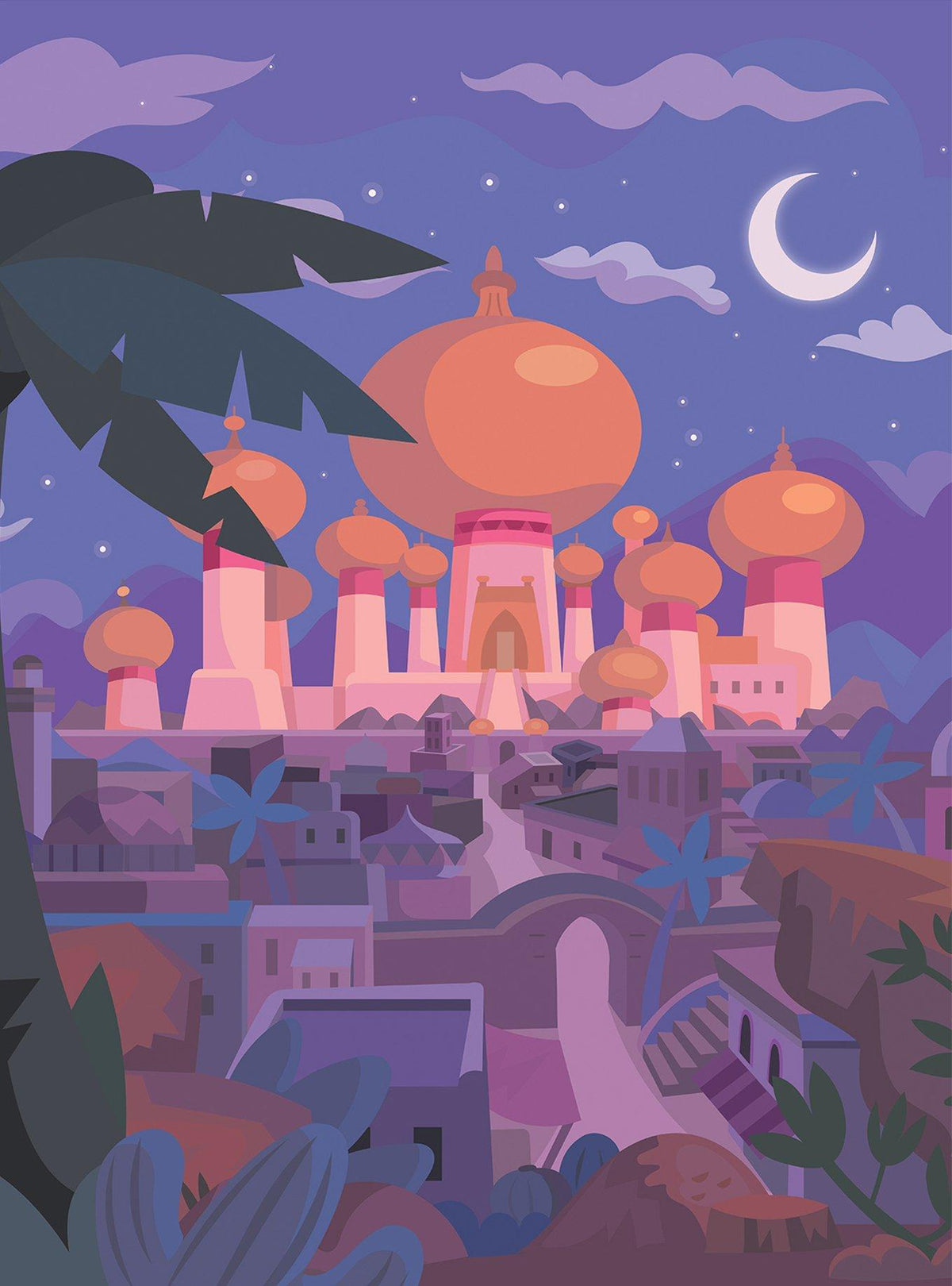 Mural adhesivo Disney Aladdin: Castillo de Jasmine