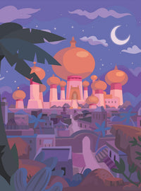 Mural adhesivo Disney Aladdin: Castillo de Jasmine