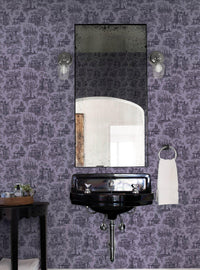 Papel mural autoadhesivo morado Haunted Mansion de Disney