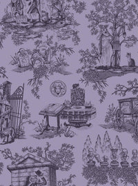 Papel mural autoadhesivo morado Haunted Mansion de Disney
