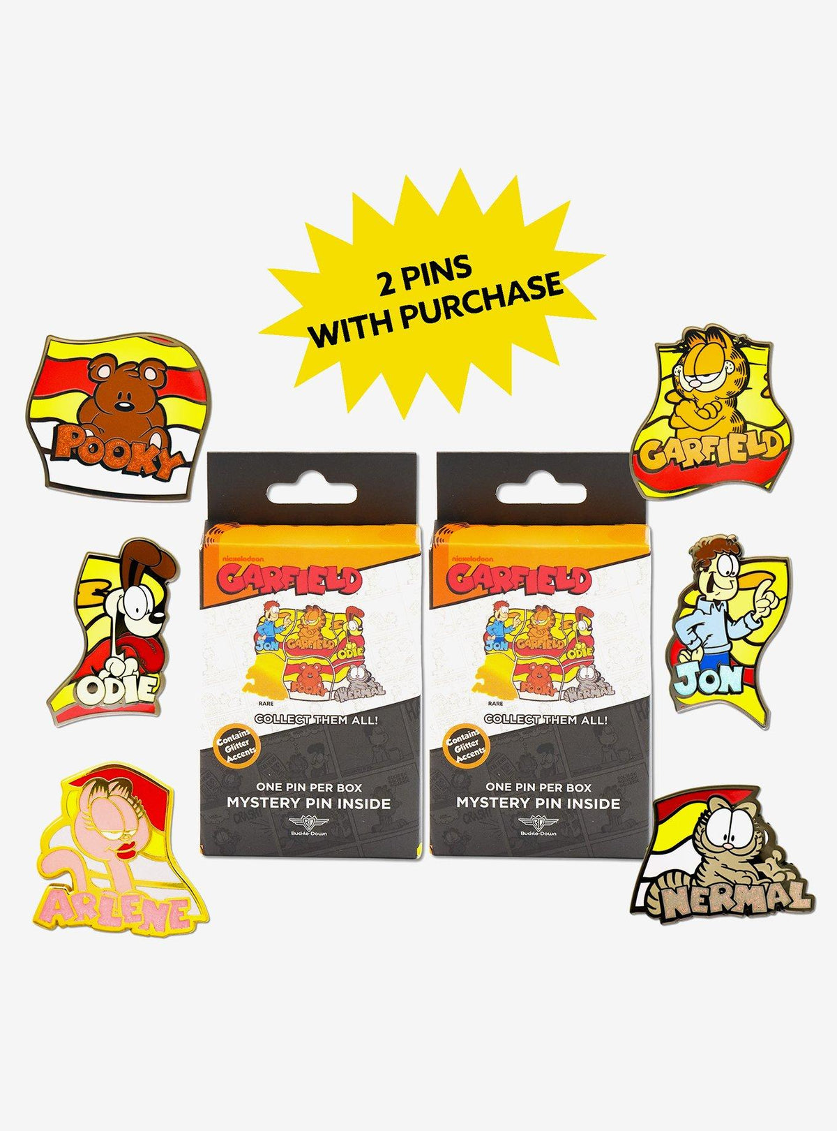 Pin Esmaltado Garfield Puzzle en Caja Sorpresa - Serie 2