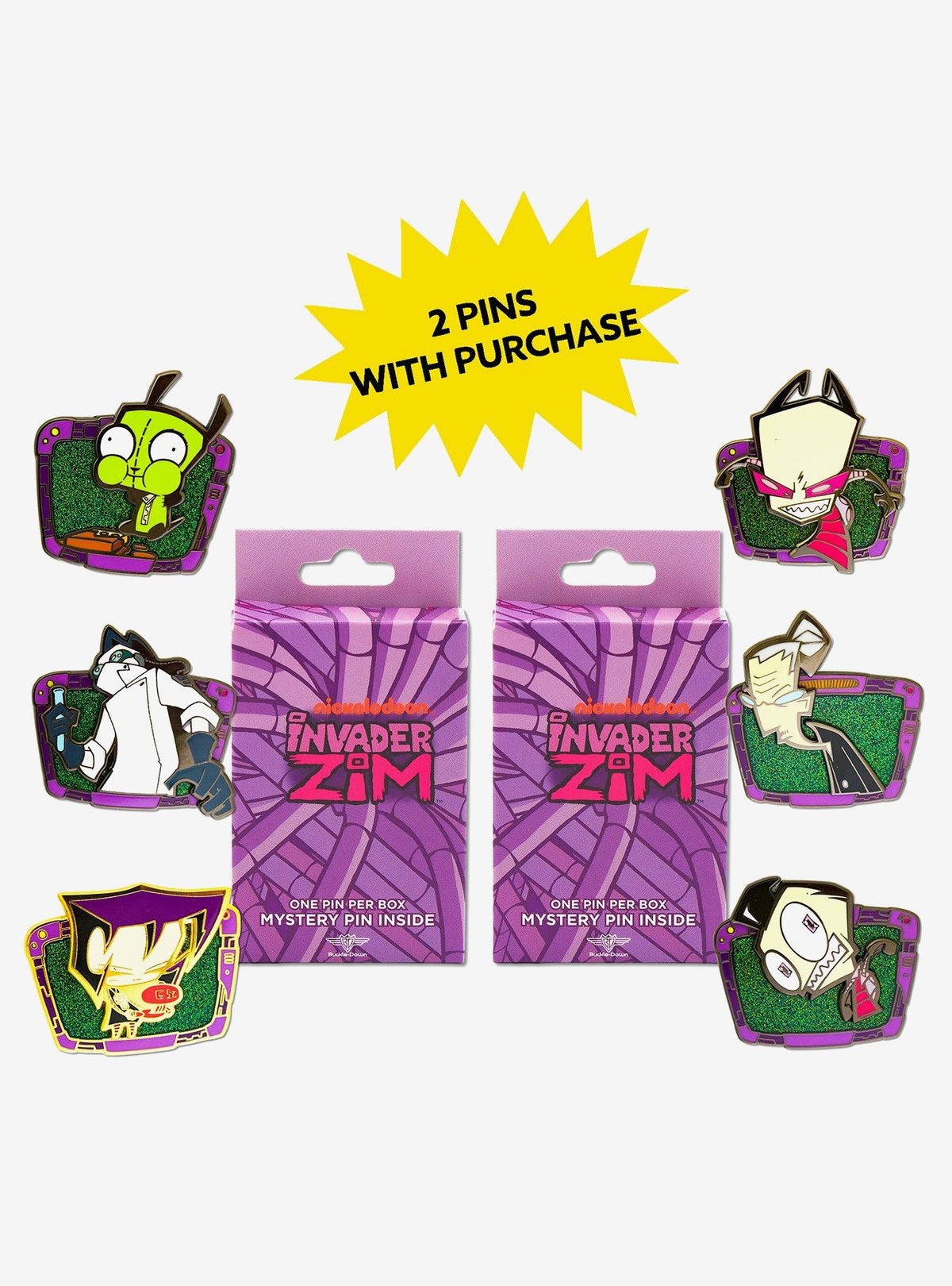 Pin sorpresa Invader Zim TV Frame, serie 2