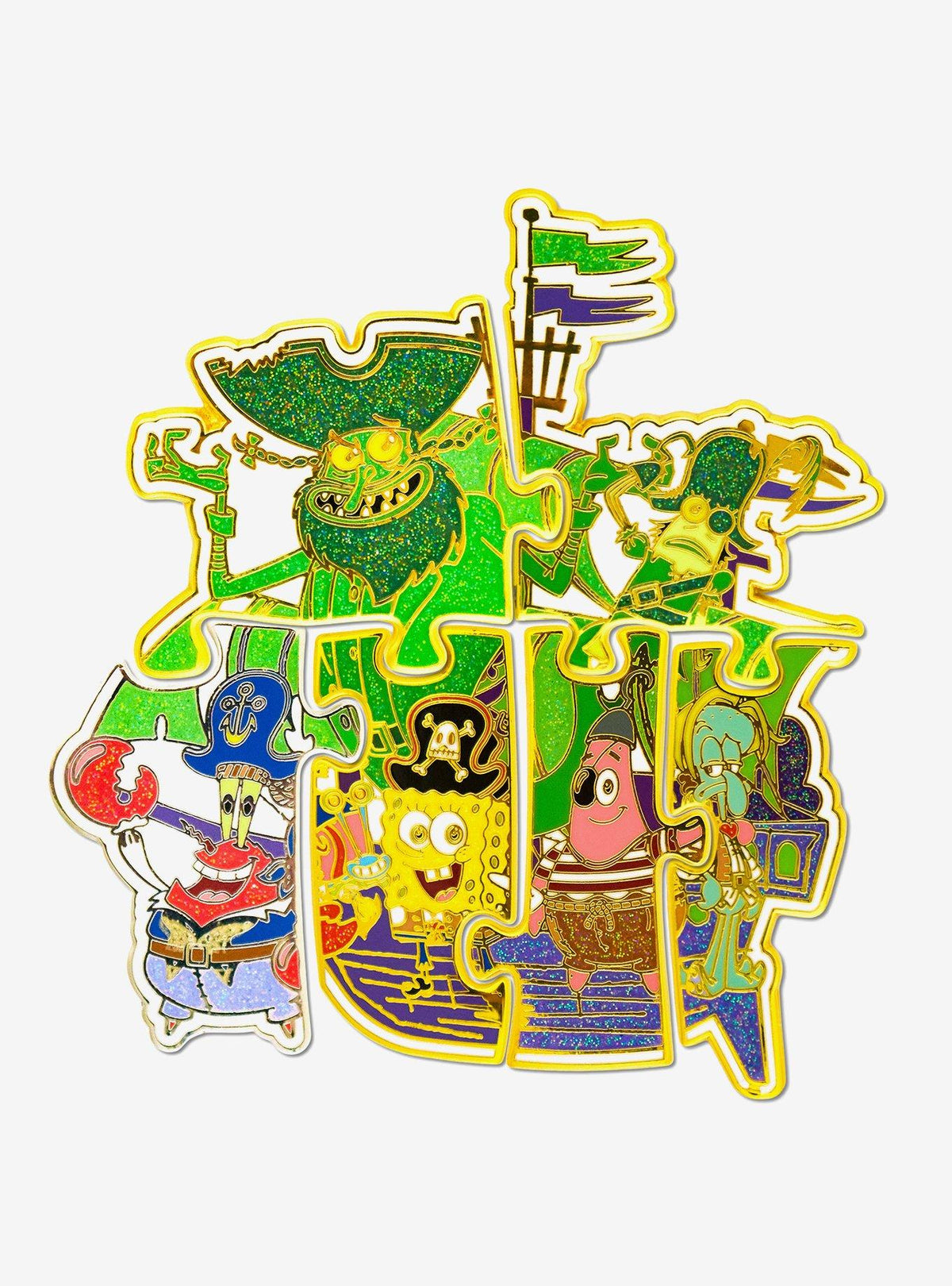 Pin Sorpresa de Bob Esponja: Rompecabezas del Holandés Volador