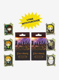 Pin sorpresa vitral de El Señor de los Anillos, serie 2 (pack de 2)