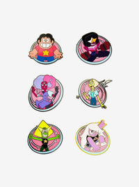 Pin sorpresa Steven Universe: Poses con escudo, serie 2 (pack de 2)