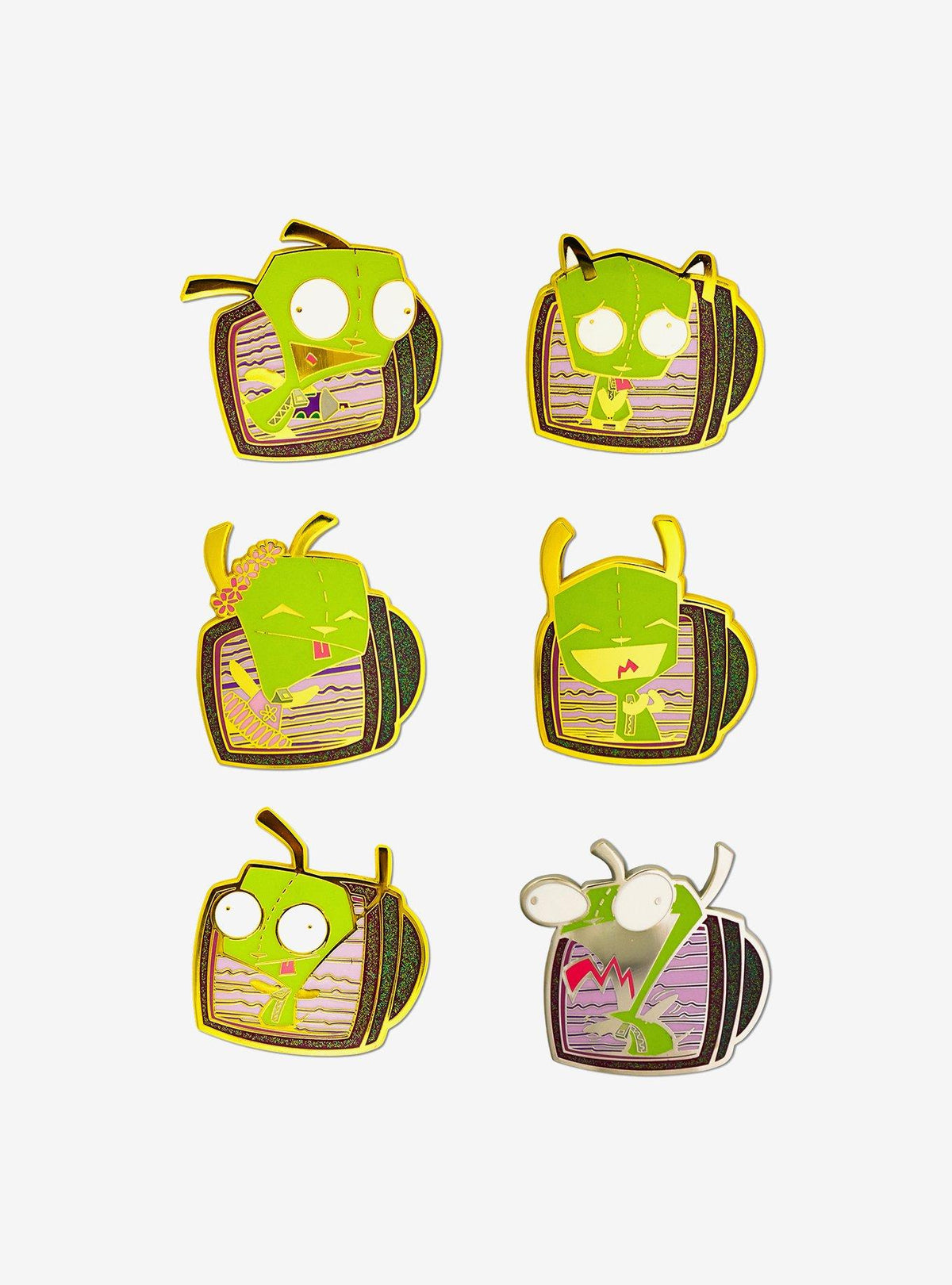 Pin sorpresa Invader Zim que brilla en la oscuridad