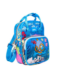 Cartera cruzada de Los Pitufos: escena submarina