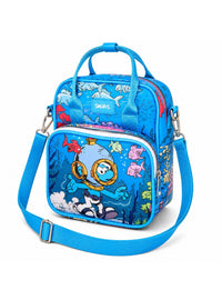 Cartera cruzada de Los Pitufos: escena submarina