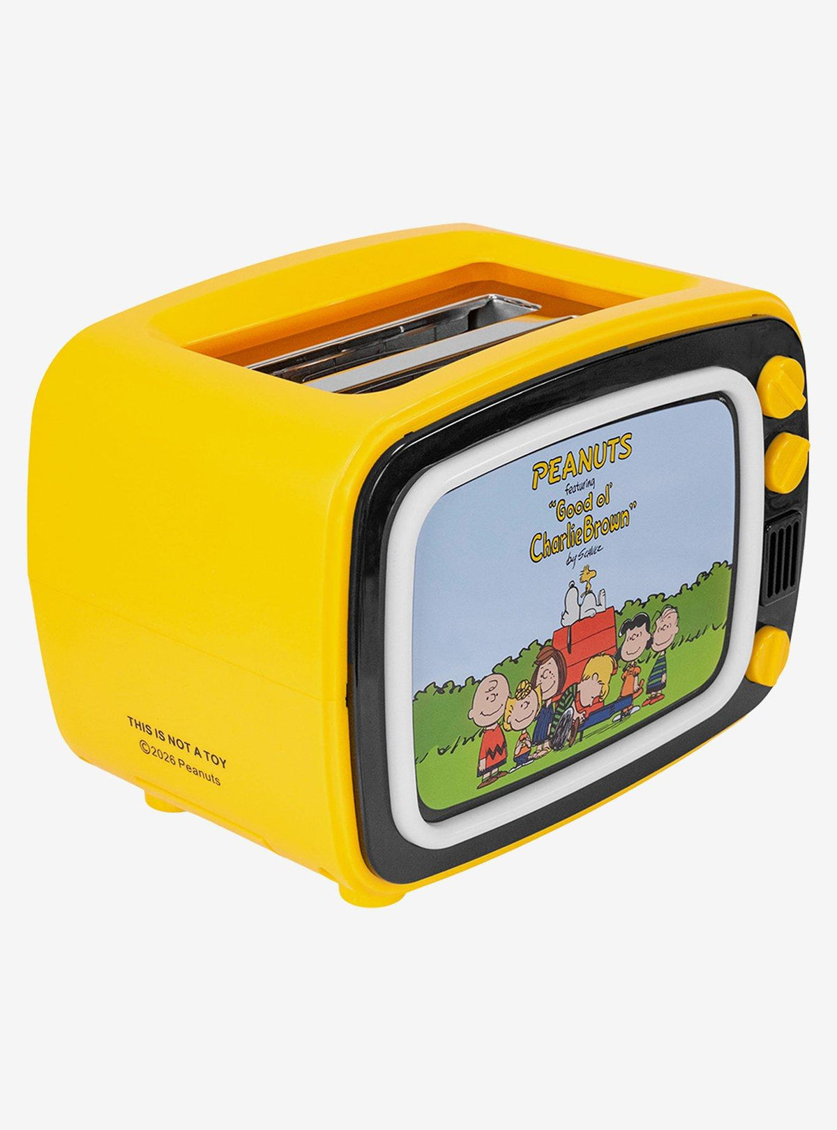 Tostador retro Peanuts con Snoopy y marco iluminado