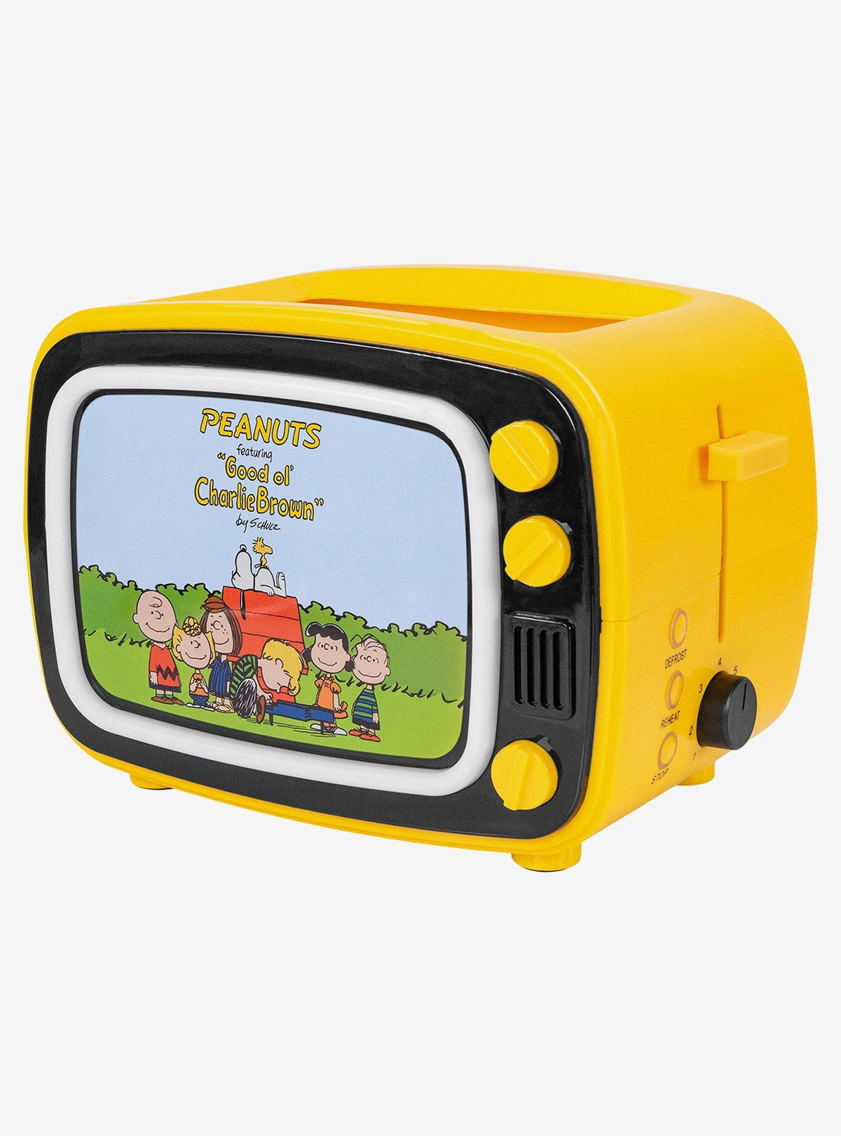 Tostador retro Peanuts con Snoopy y marco iluminado