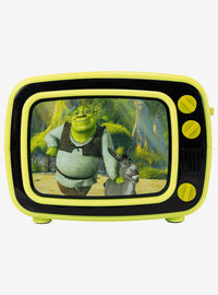 Tostador Shrek estilo TV retro con marco iluminado