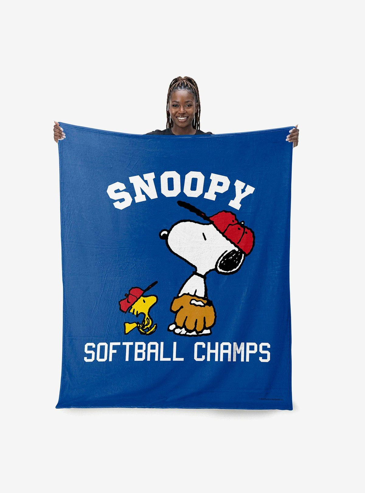 Manta Snoopy y Woodstock Campeones de Sóftbol