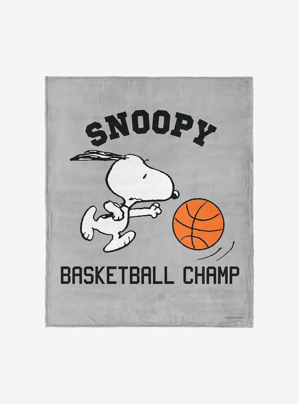 Manta Peanuts Snoopy Basketball de tacto sedoso