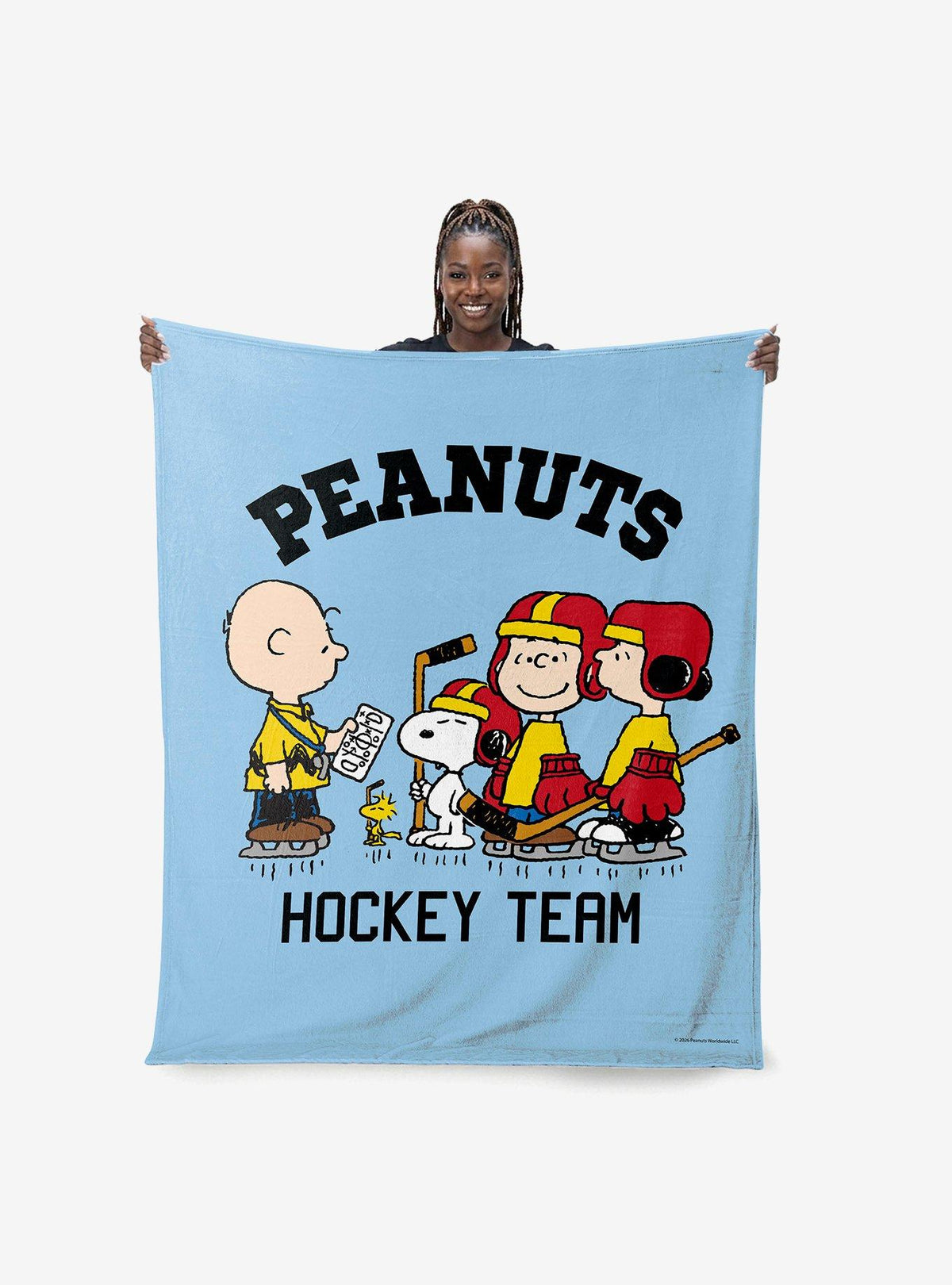 Manta Peanuts Hockey de tacto sedoso