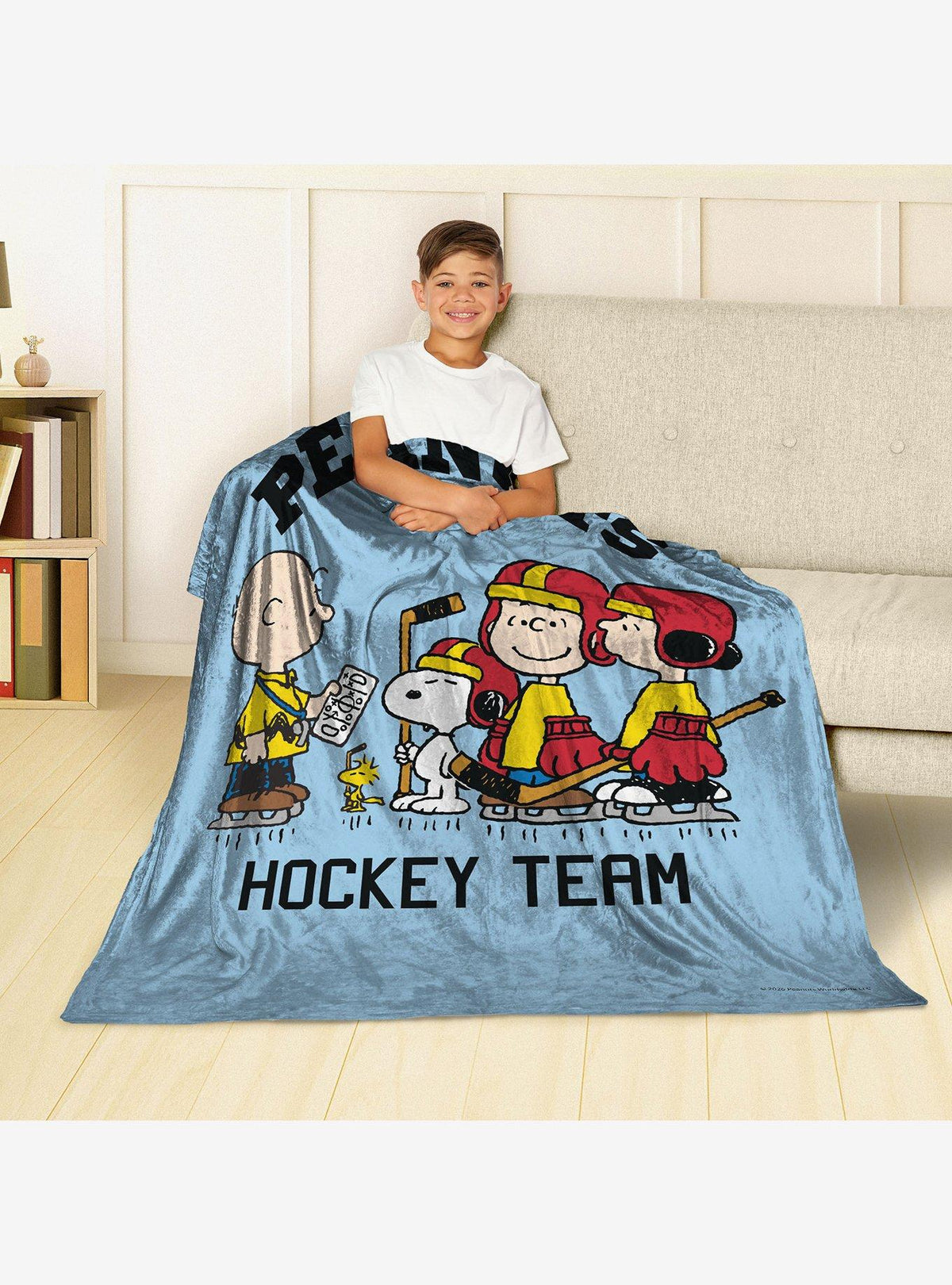 Manta Peanuts Hockey de tacto sedoso
