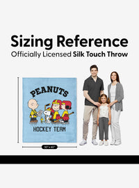 Manta Peanuts Hockey de tacto sedoso