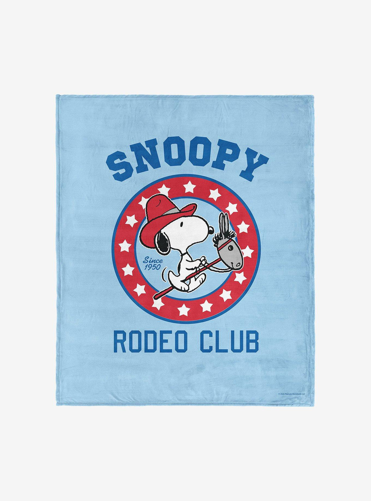 Manta Peanuts de Snoopy Rodeo, tacto sedoso
