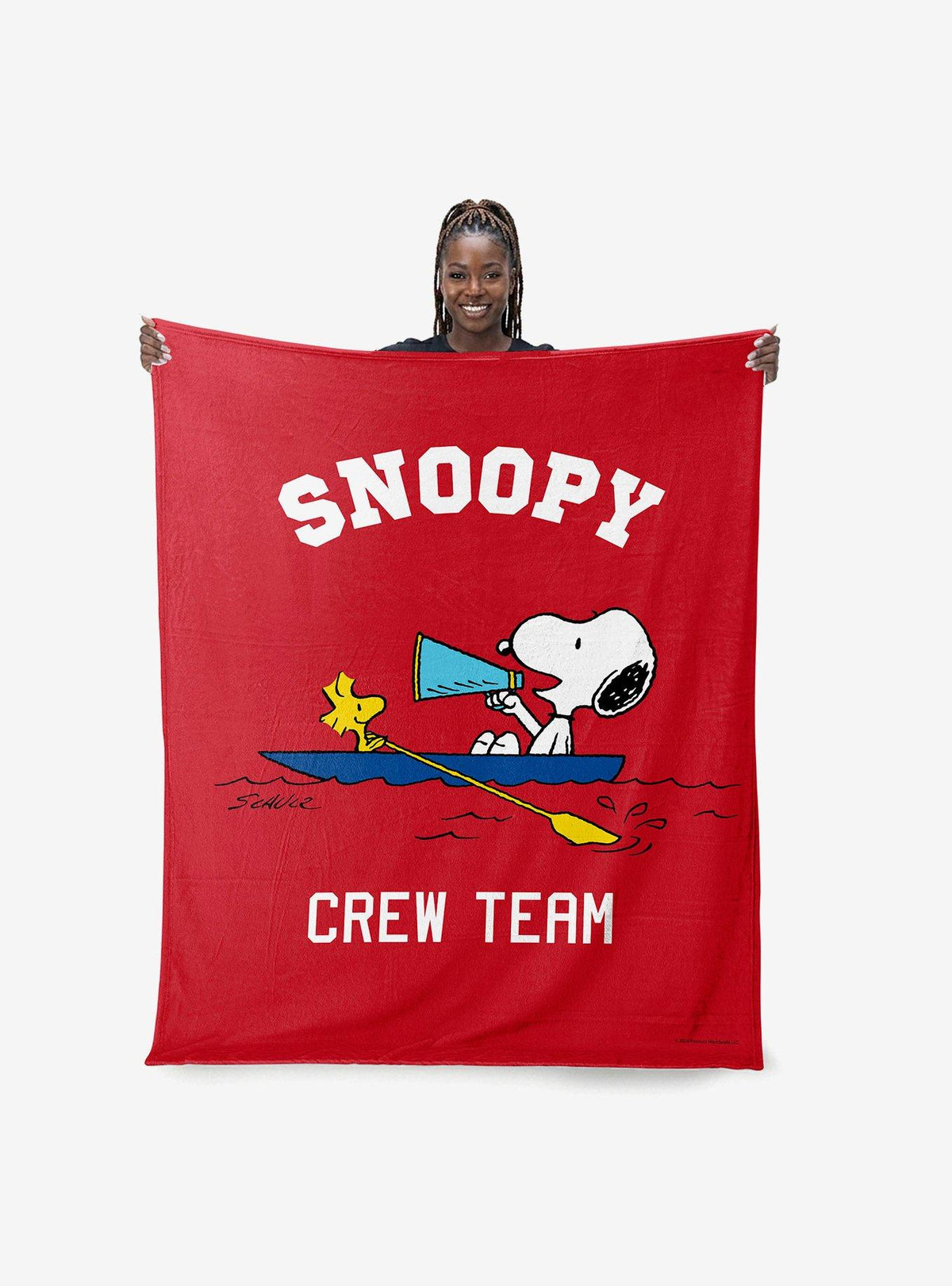 Manta Peanuts Snoopy Crew Silk Touch