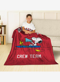 Manta Peanuts Snoopy Crew Silk Touch