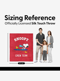 Manta Peanuts Snoopy Crew Silk Touch