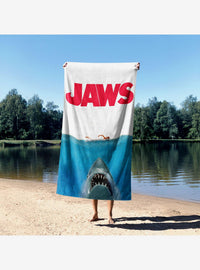 Toalla de playa Jaws: póster clásico