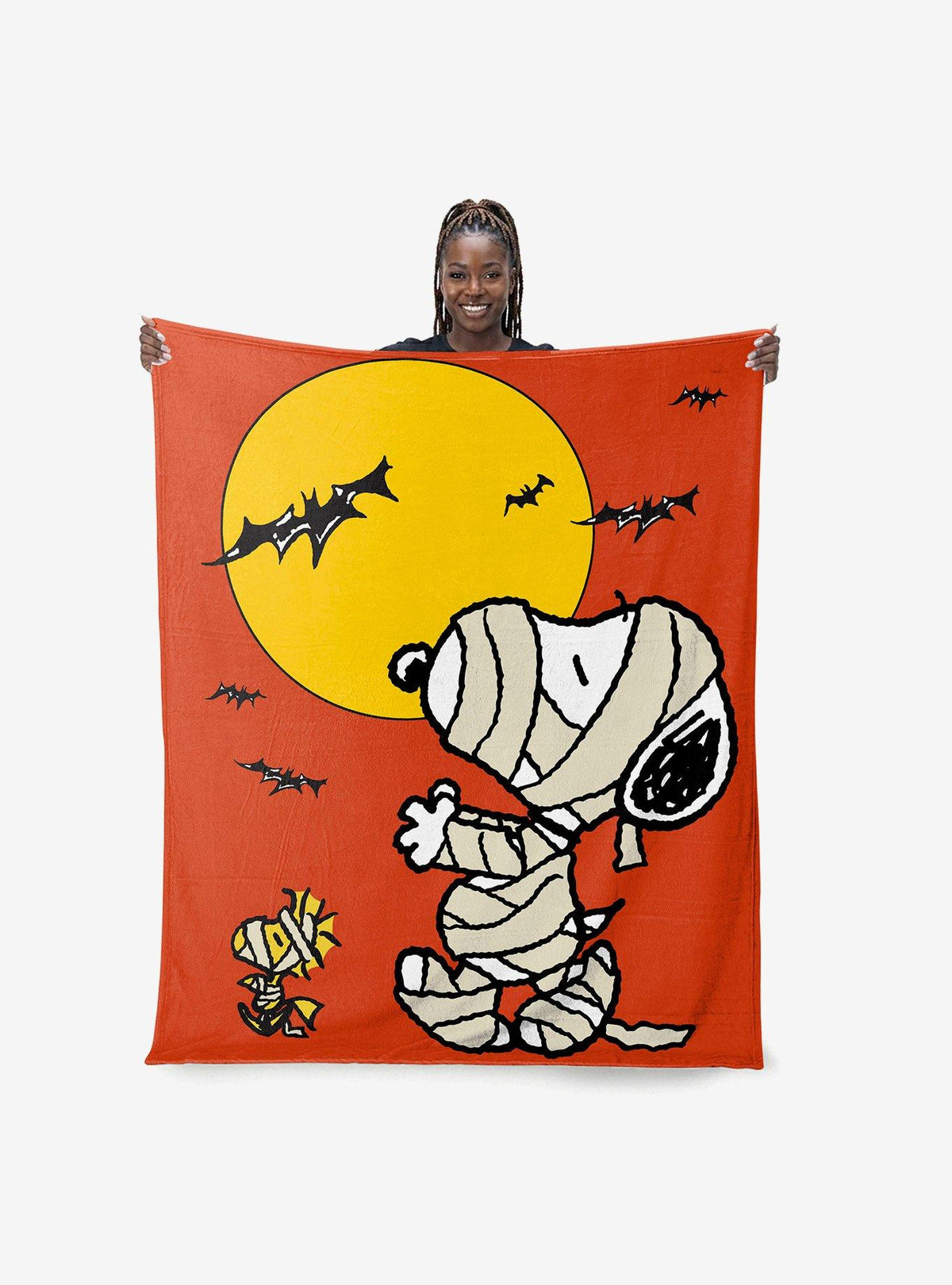 Manta Peanuts Mummy Walk de tacto sedoso