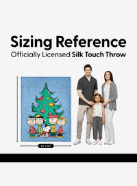 Manta Peanuts de Navidad Silk Touch