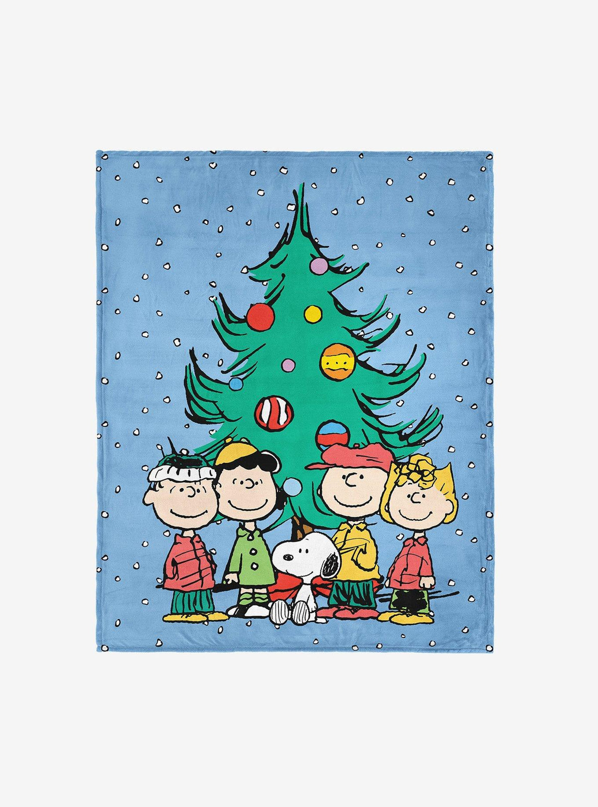 Manta Peanuts de Navidad Silk Touch
