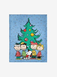 Manta Peanuts de Navidad Silk Touch